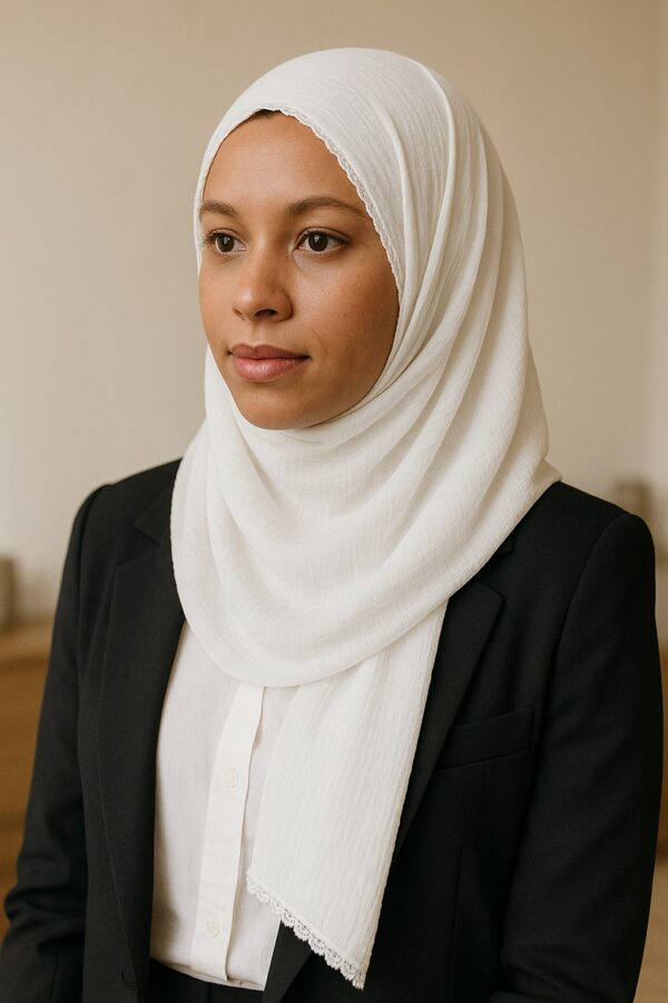 Voile Jersey Blanc – Pureté et Élégance